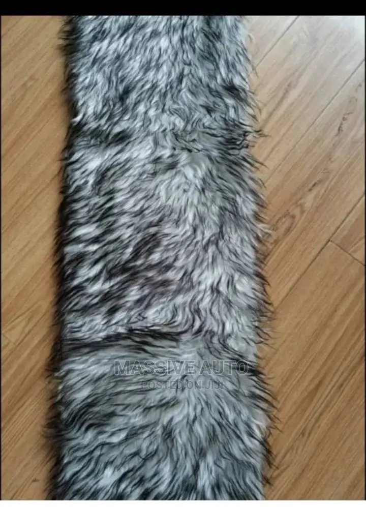 White Black Fluffy Dashboard Cover Available