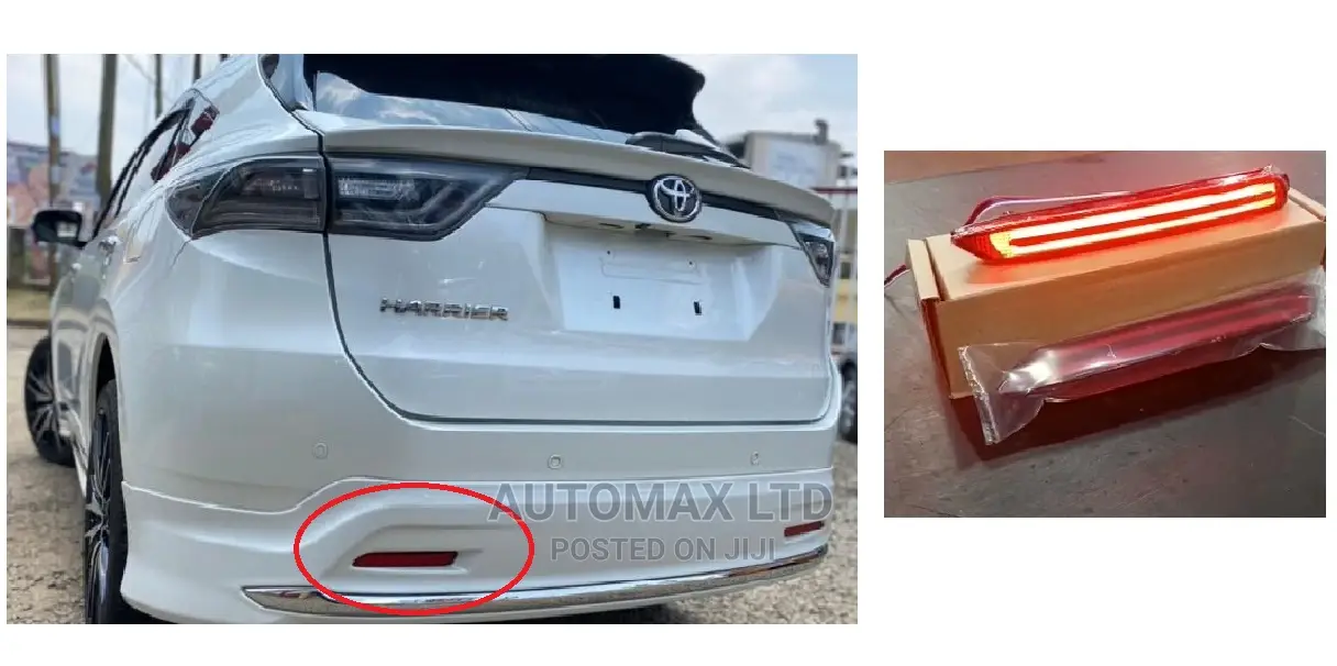Toyota Harrier, Yr2018+, Bumper Led Reflectors With Parking/Breaks,