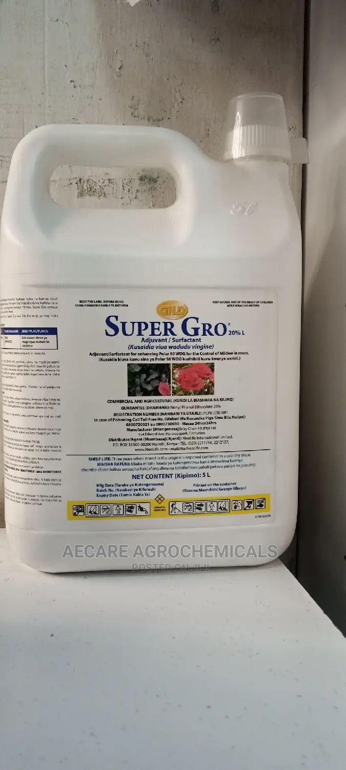 Super Gro 20 L Foliar Fertilizer 5 Litres in Nairobi Central Garden
