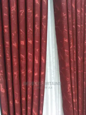 Maroon Curtains and Sheers