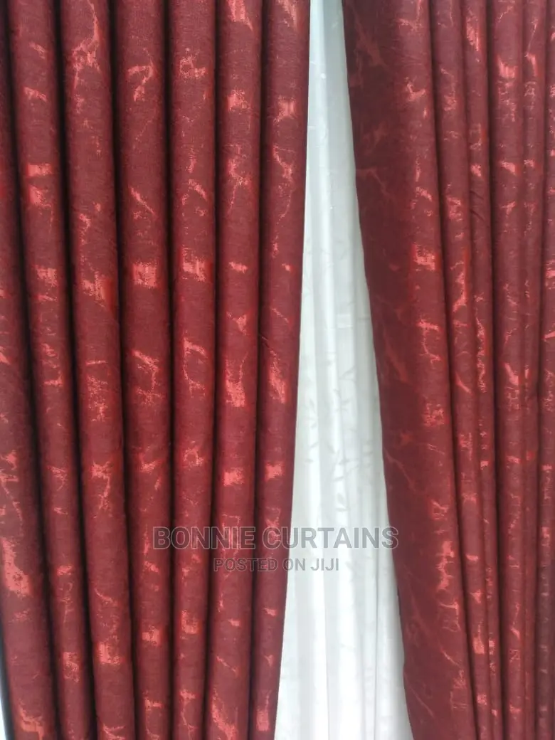 Maroon Curtains and Sheers