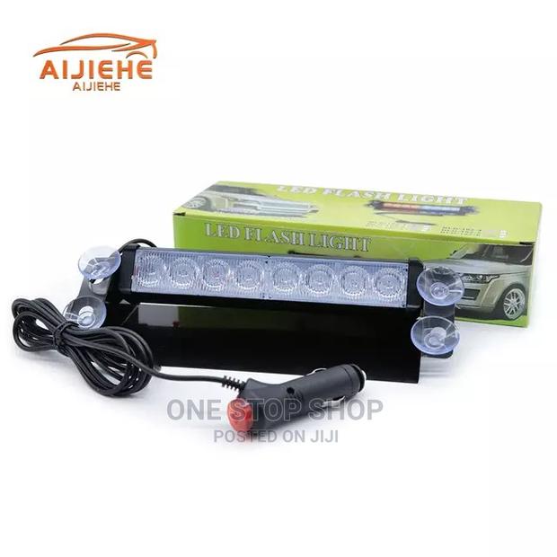 8 Led (Blue/Red) Dashboard Vip Flasher Light - main view