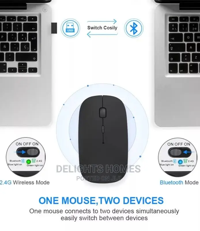 Wireless/Rechargeable Universal Bluetooth Mouse