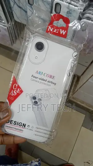 Samsung Galaxy A03 Core Back Cover Clear Transparent Reinfor