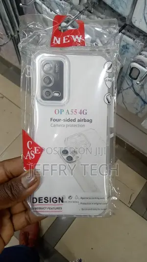 Oppo A55 5G Phone Case Transparent Clear Plain TPU Anti UV