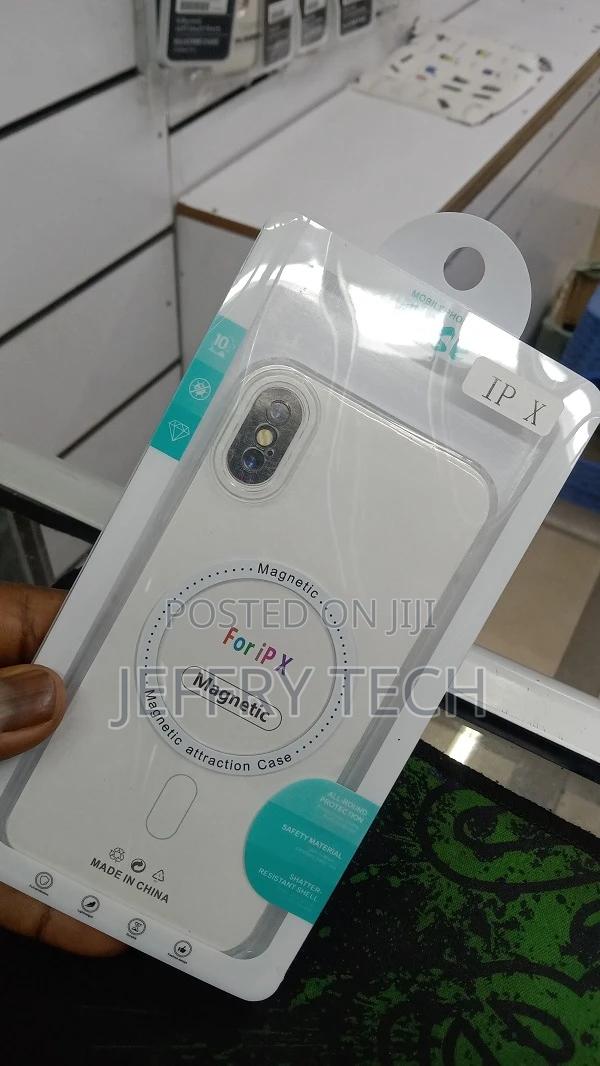 HD Transparent Magnetic Wireless Charging Case for iPhone X - thumbnail 3