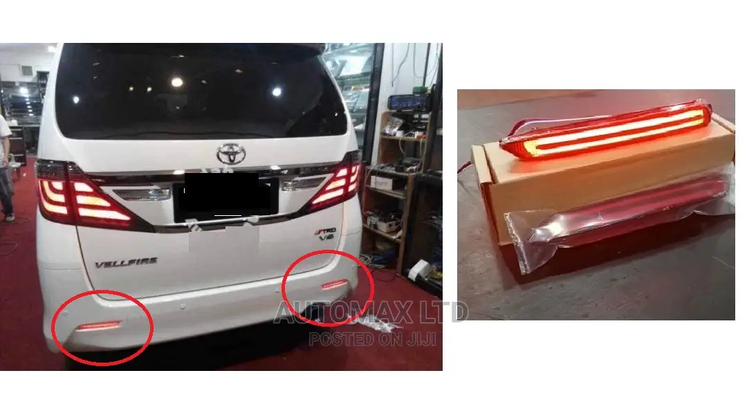 Toyota Vellfire, Y2008+ Rear Bumper Led Reflector Set