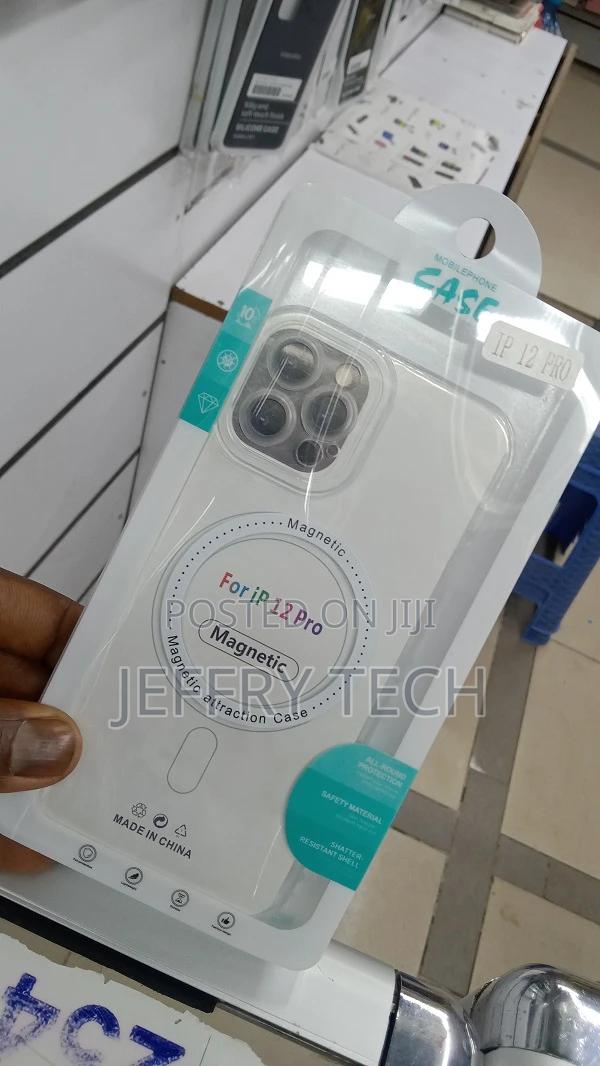 Clear Magnetic Case for iPhone 12 Pro Compatible With Ma - thumbnail 2