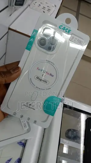 Clear Magnetic Phone Case for iPhone 12 Pro Max Magsafe