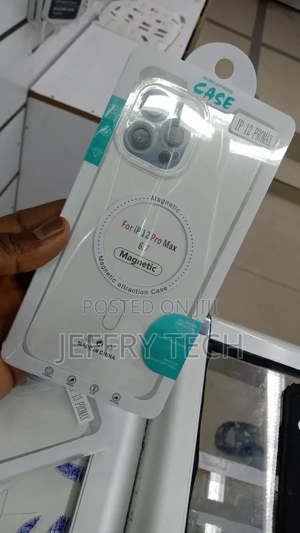 Clear Magnetic Phone Case for iPhone 12 Pro Max Magsafe