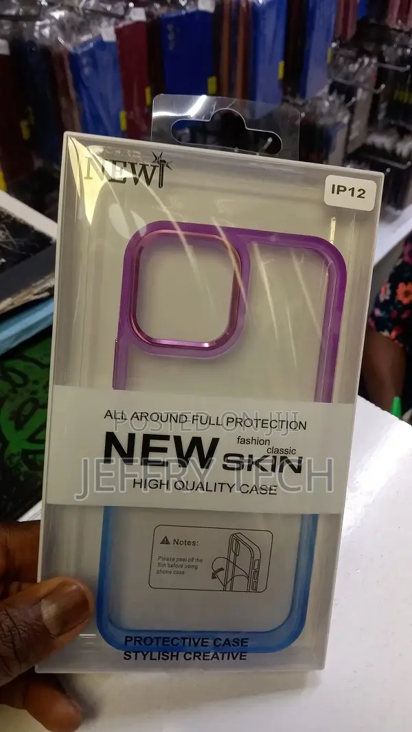 Transparent iPhone 12 Colorful Skin Cover Shockproof Case