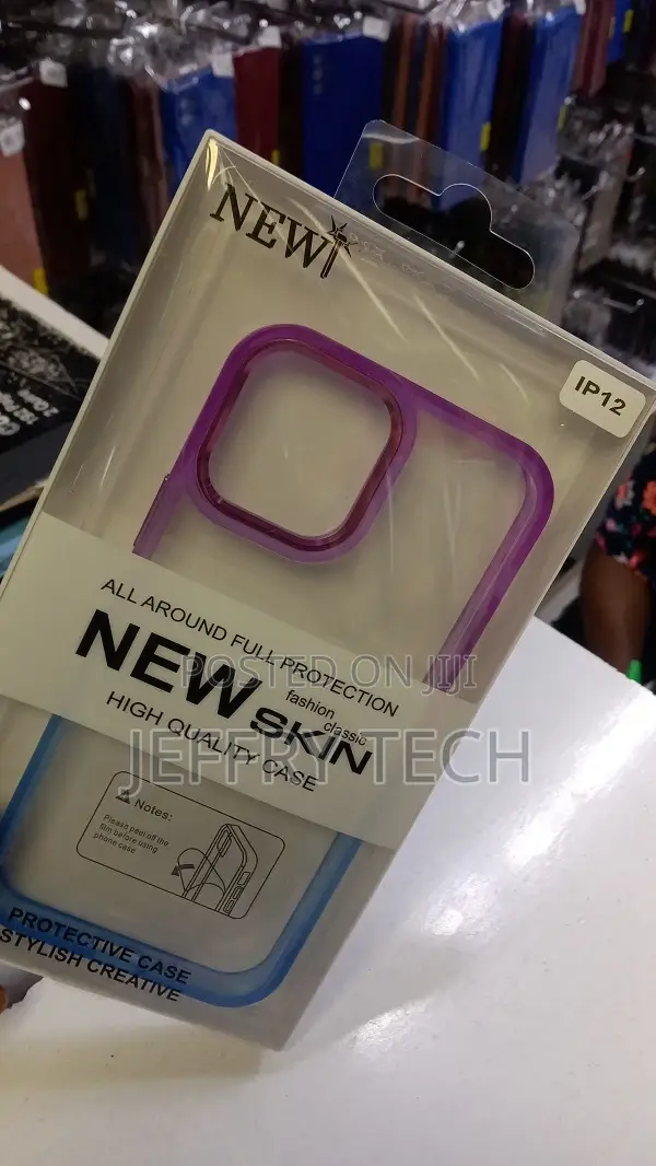 Transparent iPhone 12 Colorful Skin Cover Shockproof Case