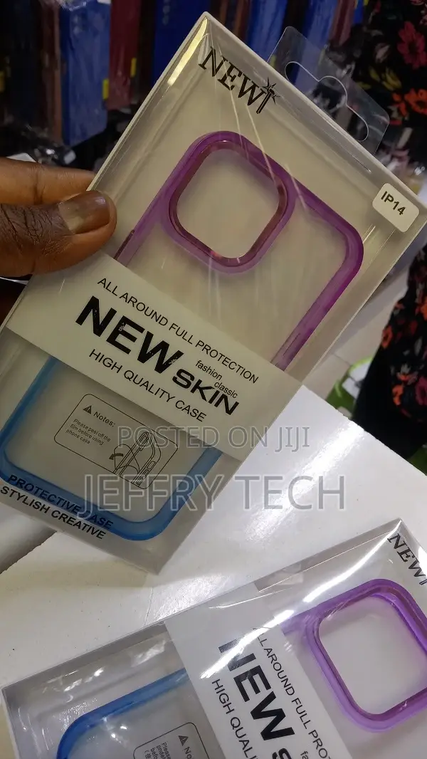 Transparent Skin Silicone Phone Cover for iPhone 14
