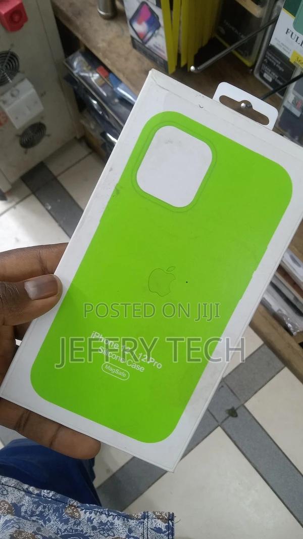 Neon Green iPhone 12 Pro Silicone iPhone Case - thumbnail 3