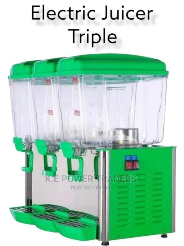 Coolest Triple Electric Juice Dispenser - main view