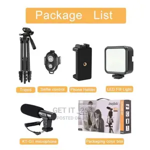 Full Set Content Package Vlogging Kit+ Stand