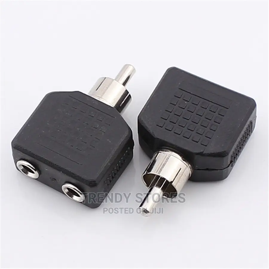 Male RCA Convertor to 2 Audio Jack