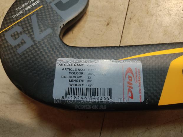 Hockey Stick Dita Carbotec C-75 L- Bow 36' Orange Black - thumbnail 4