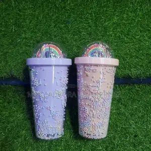 Cute Double Layered Sip Tumblers With a Straw at 1,999