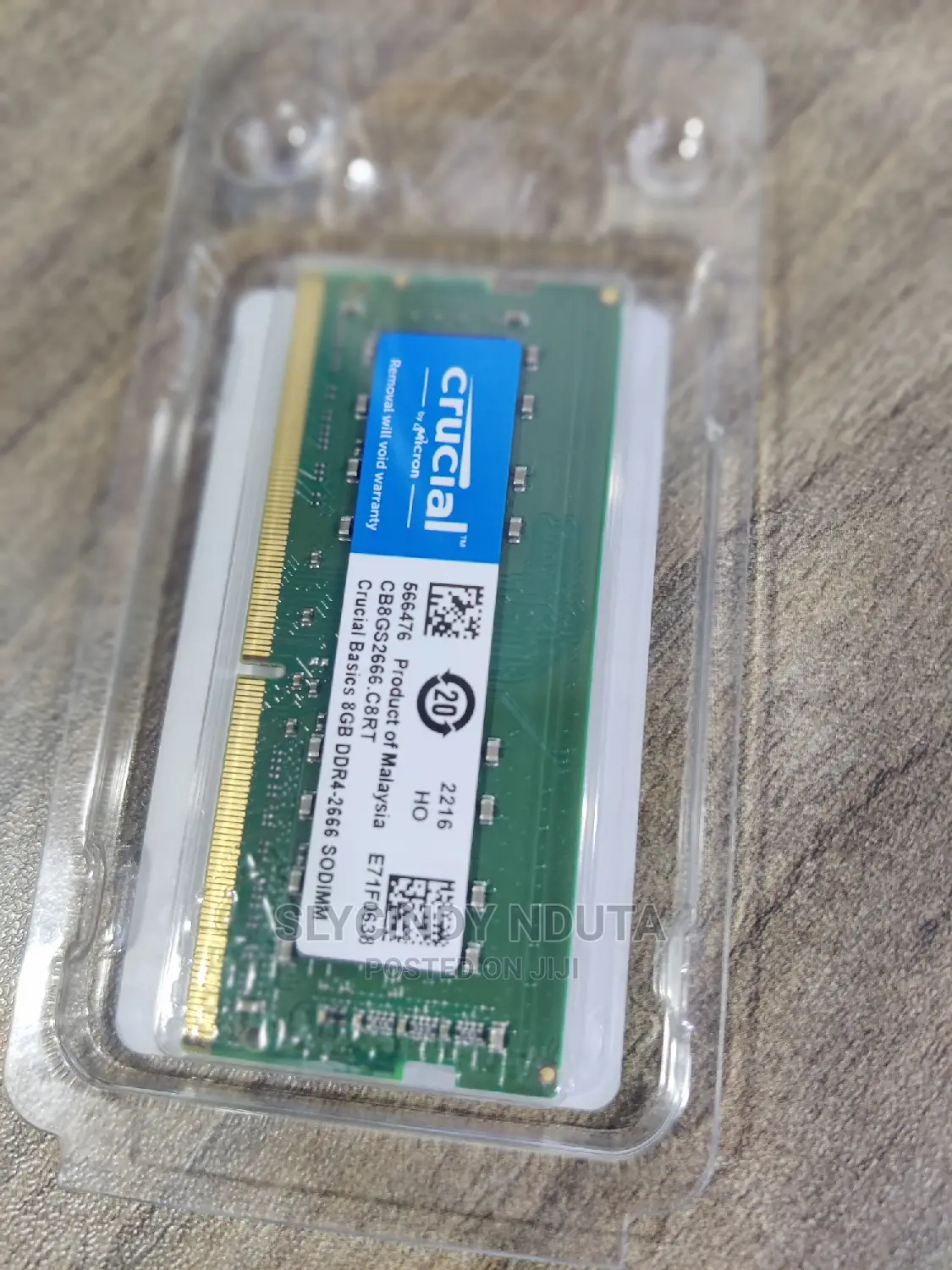 Crucial 8gb DDR4-2666 Laptop RAM