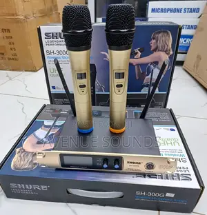 Golden Shure Sh300g Wireless Microphones