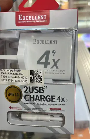 Excellent 4x Double Port Charger.