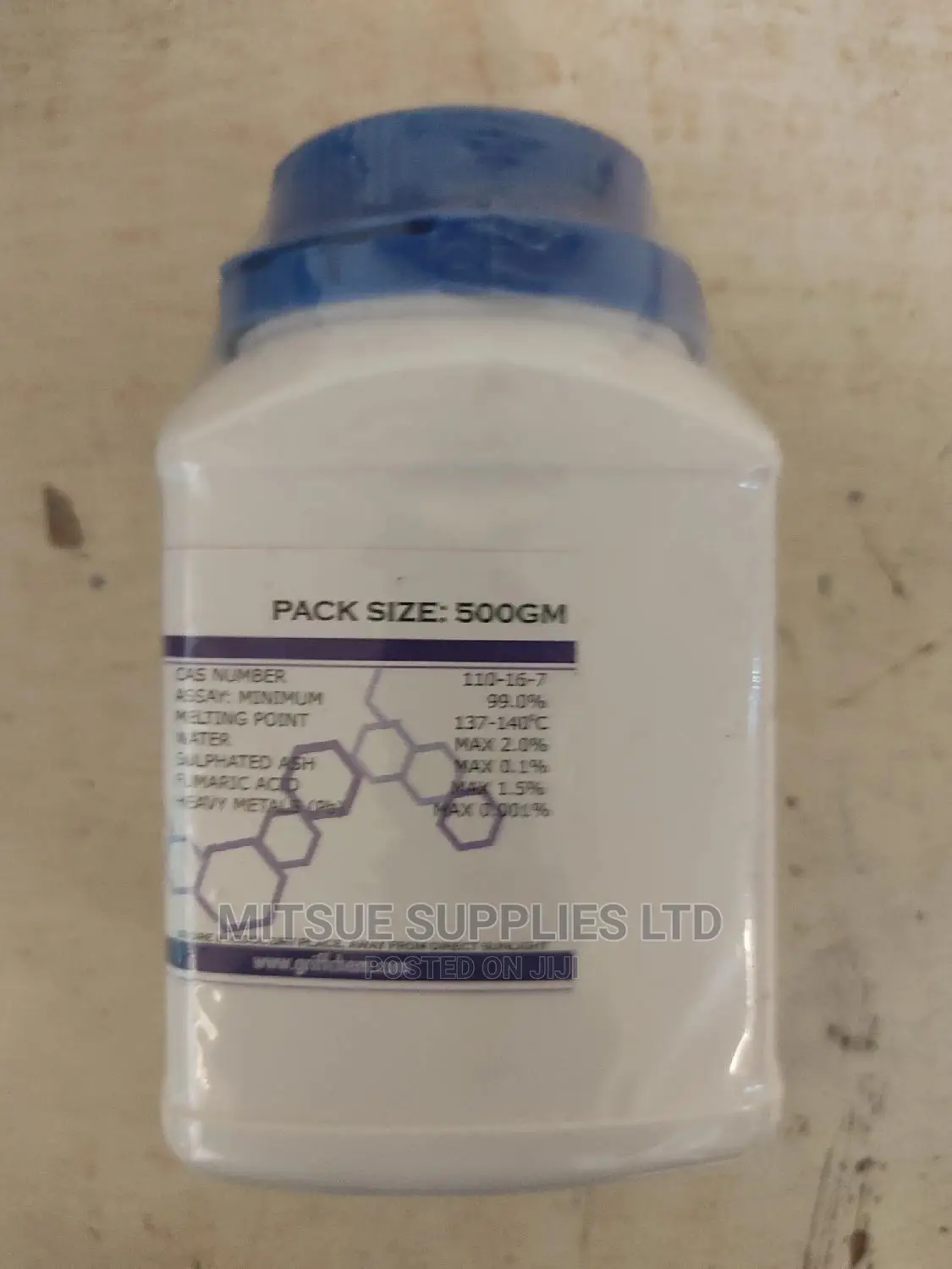 Maleic Acid for Synthesis 99% 500G