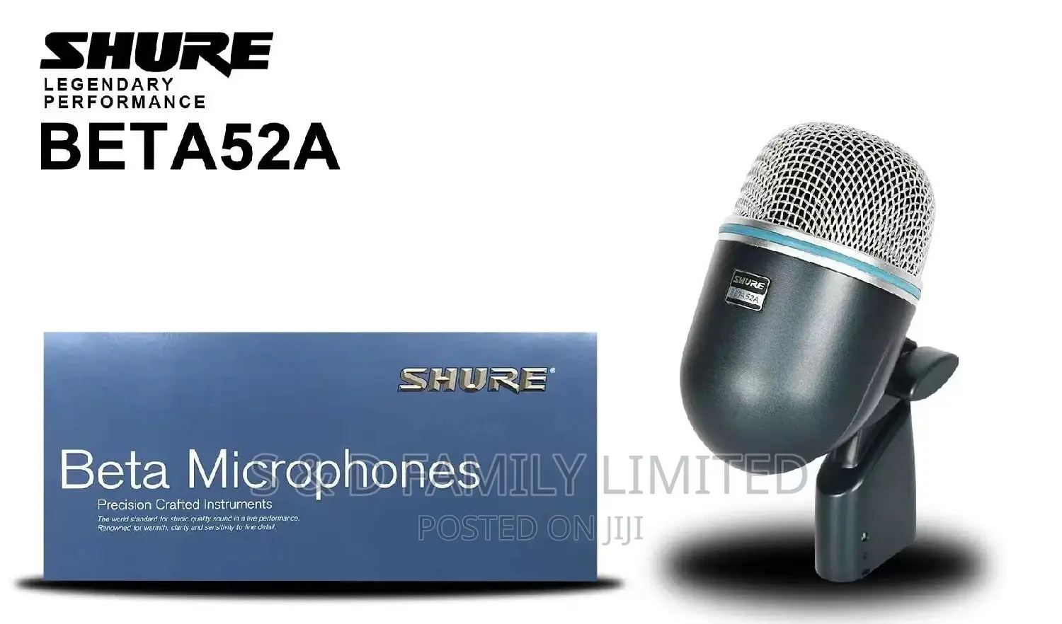 Shure BETA 52A Kick Drum Microphone