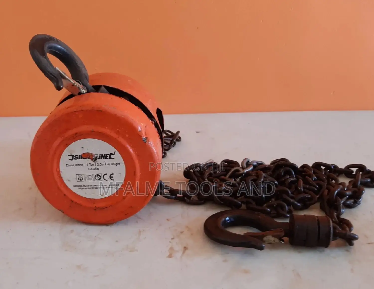 Chain Block - Engine Lift/Hoist 1 Tones Heavy Duty, Ex-Uk