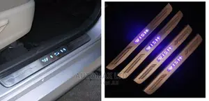 Toyota Wish, Door Scuff Plates With Glowing Led