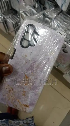 Samsung Galaxy A13 4G IMD Marble Pattern TPU Phone Case(Pin