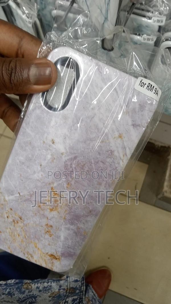 Redmi 9A Case, Marble Pattern Hybrid Hard Back Soft TPU Bump - thumbnail 2