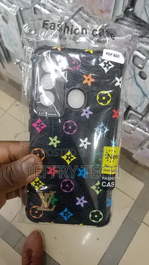 Tecno Pop 6 Go, Black Back Cover Case