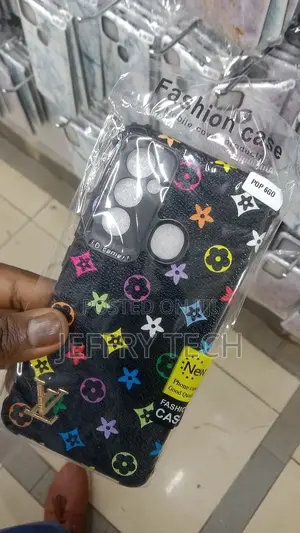 Tecno Pop 6 Go, Black Back Cover Case