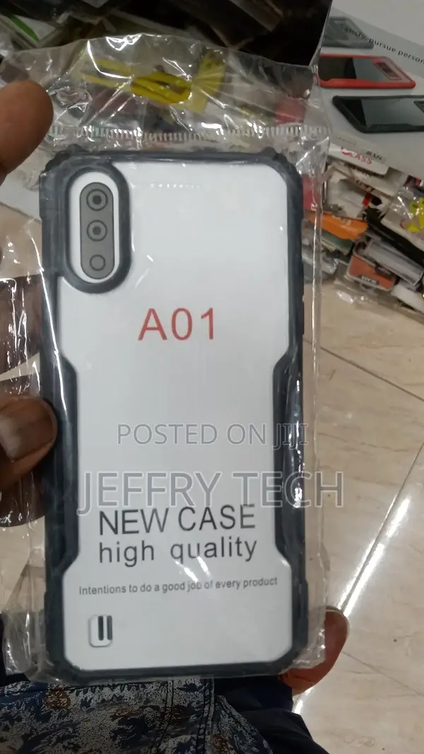 IPAKY Mobile Cover for Samsung A01 Core Transparent Phone Ba