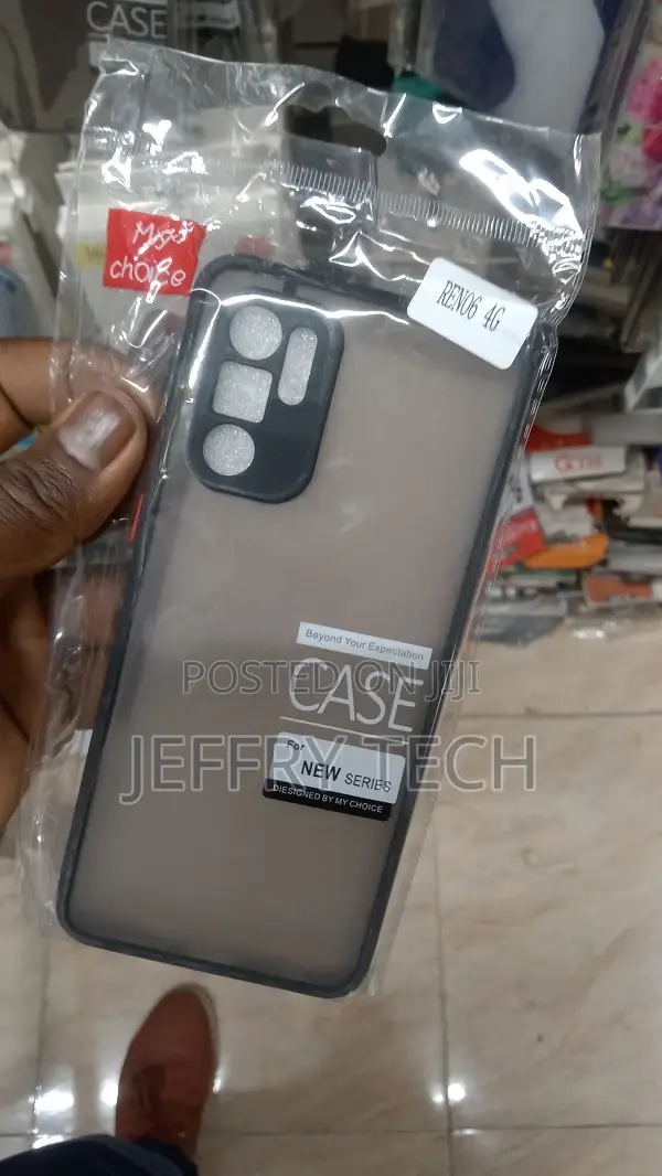 Bumper Case for Oppo Reno 6 4G 6.4 (Black, Dual Protection,