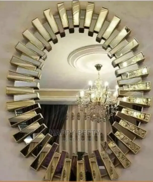 #Oval Sunburst Decorative Wall Mirror