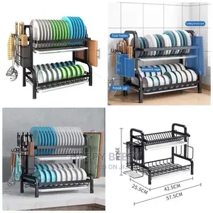 #2tier Carbon Steel Dish Rack