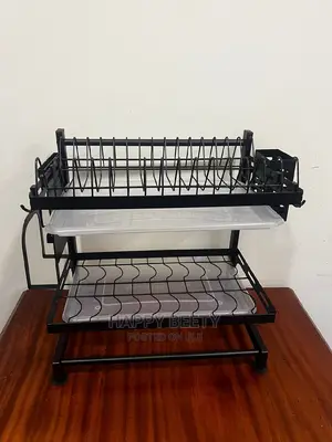 2 Tier Metallic Dish Rack