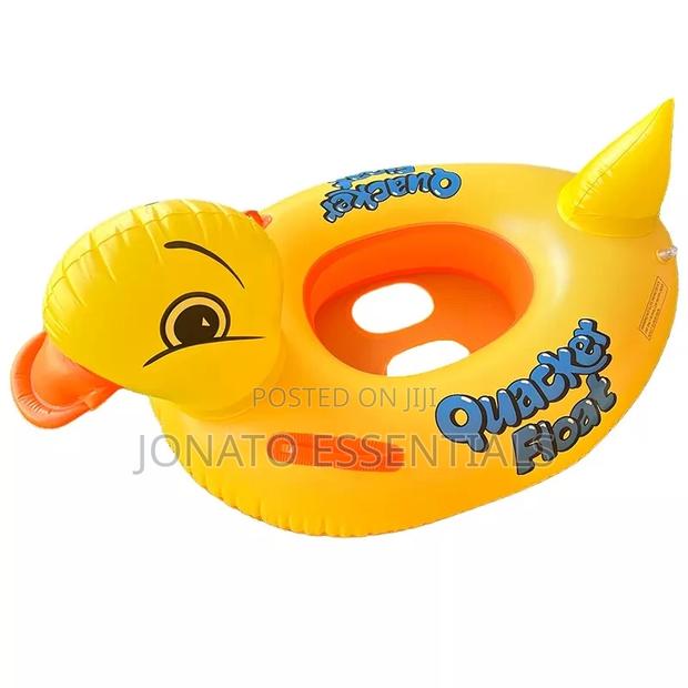 Inflatable Duck Swim Ring – Baby Kids Floating Tube - thumbnail 2