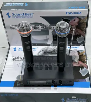 Soundbest EW300X Professional Wireless Microphone (Pair)