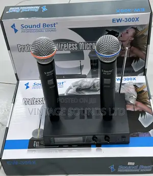 Soundbest EW300X Professional Wireless Microphone (Pair)