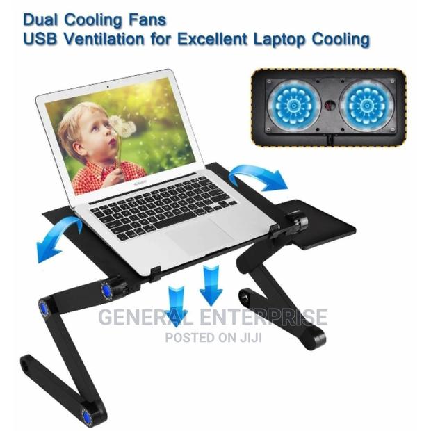 Foldable Laptop Stand With Fan and Mouse.