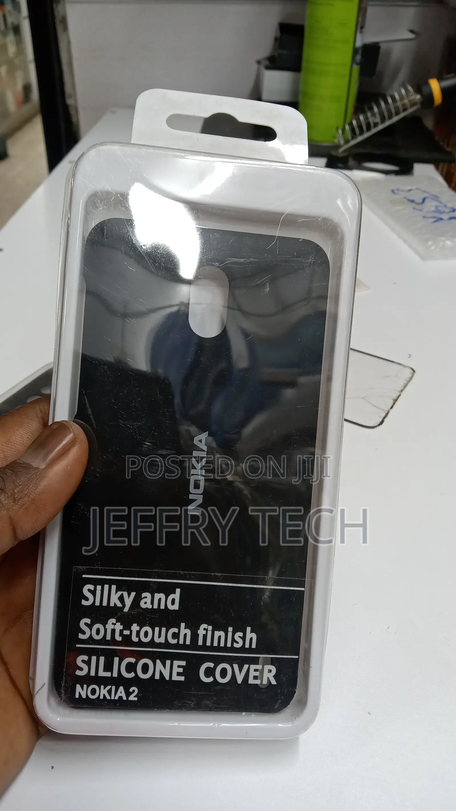 Black TPU Silicone Protection Case Cover for Nokia 2