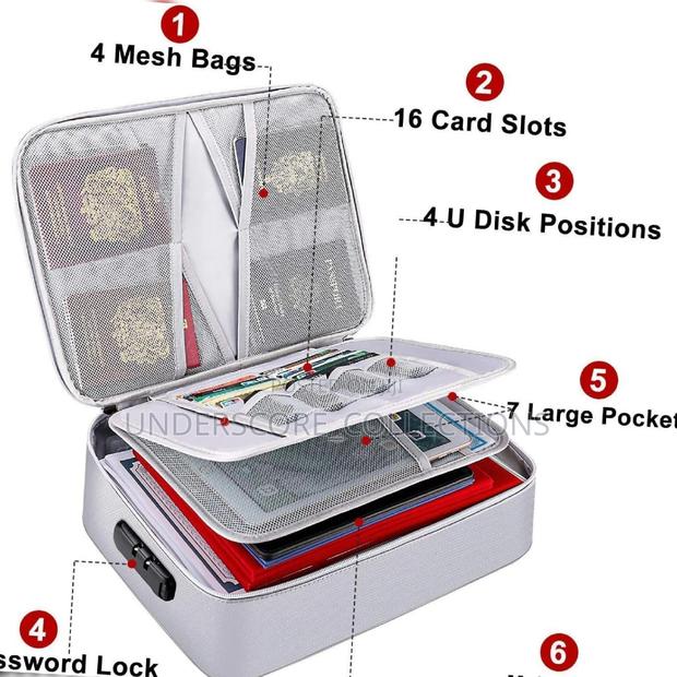 High Quality Fireproof and Waterproof File Storage Bag - thumbnail 3