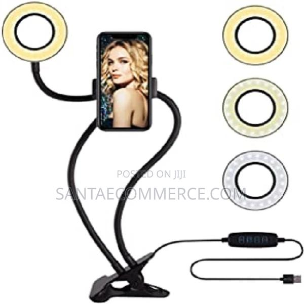 Flexible Tripod Selfie Ring Light Mobile Phone Holder - thumbnail 2