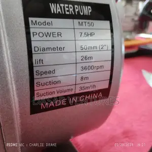 Water Pump Machine. Uk