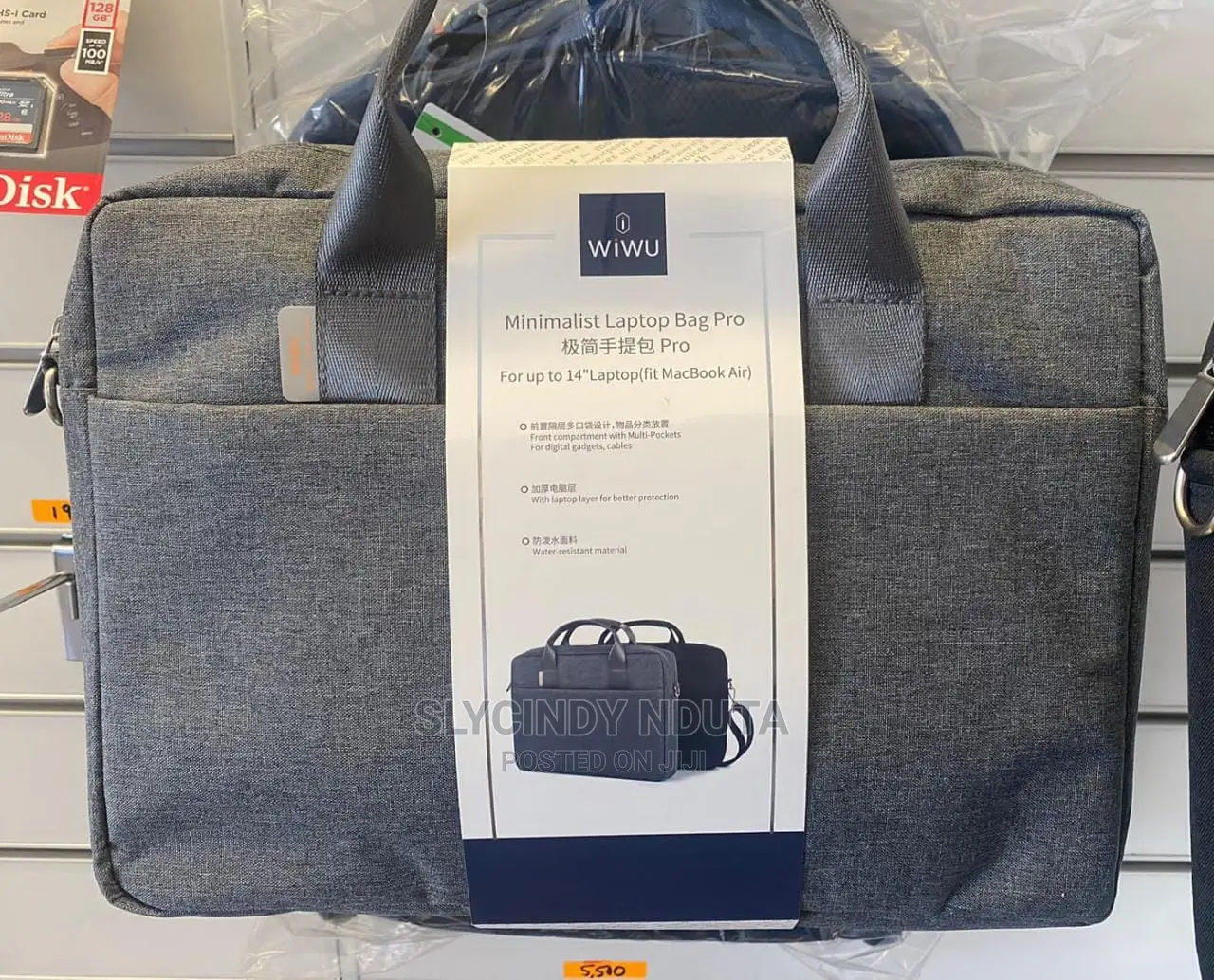 Wiwu Minimalist Laptop Bag Pro 14"(Gray)