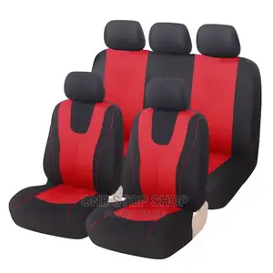 Red-Black Car Fabric Seat Top Cloth Cover