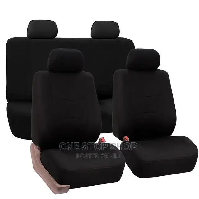 Black Plain Fabric Seat Top Cloth Cover